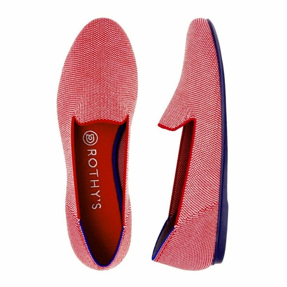 NEW Rothy's Flat Loafers Size 6.5 Red Lollipop - Picture 9 of 12
